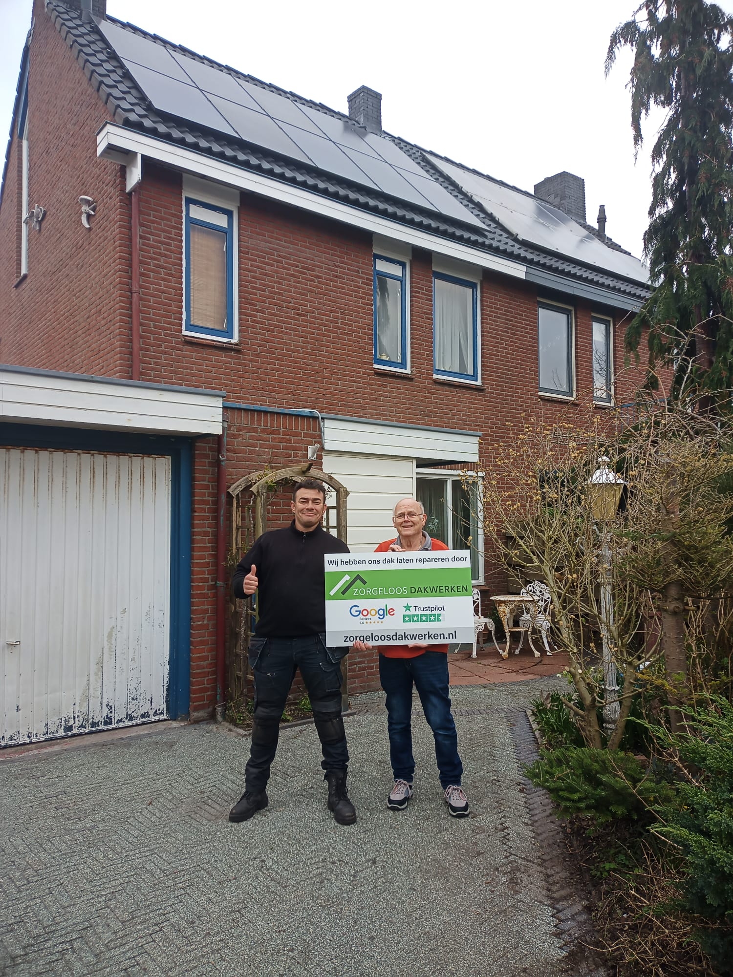 Succesvol herstelde daklekkage na zware stormschade